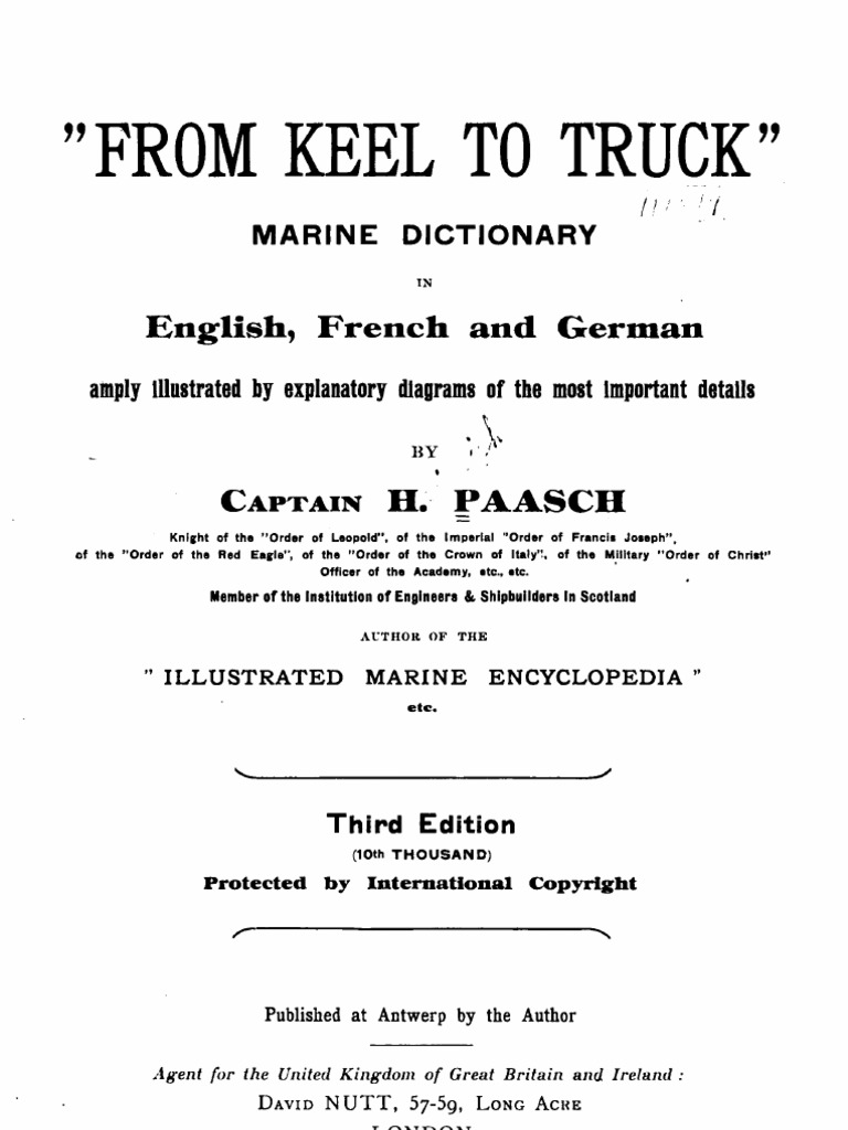 Marine Dictionary Ships Watercraft