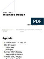 IAT 334 Interface Design: Chris Shaw