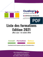 Gestions Locales - Formations 2021