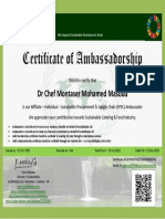 Certificate - DR Chef Montaser Mohamed Masoud