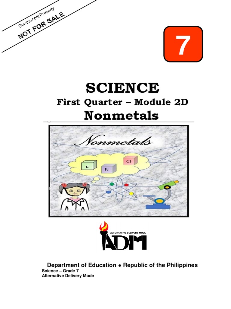 Science: Nonmetals | PDF | Chemical Elements | Periodic Table