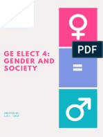 Ge Elect 4 Gender and Society