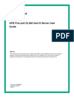 Hpe Proliant Dl360 Gen10 Server User Guide: Part Number: 869840-006 Published: April 2019 Edition: 6