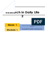 Research in Daily Life 2: Week 1