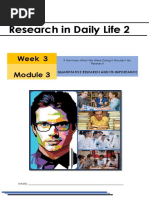 Research in Daily Life 2: Week 3