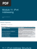 Module 11: Ipv4 Addressing: Introduction To Networks V7.0 (Itn)