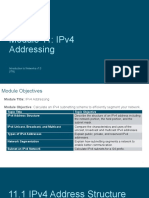 IPv4 Addressing Module: Network Segmentation and Subnetting