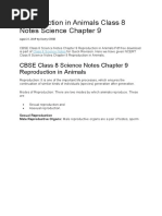 Reproduction in Animals Class 8 Notes Science Chapter 9