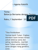 Pelajaran Agama Katolik Kelas 2 Rabu, 1 September 2021