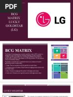 BCG Matrix Lucky Goldstar (LG)