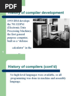 History of Compiler Development