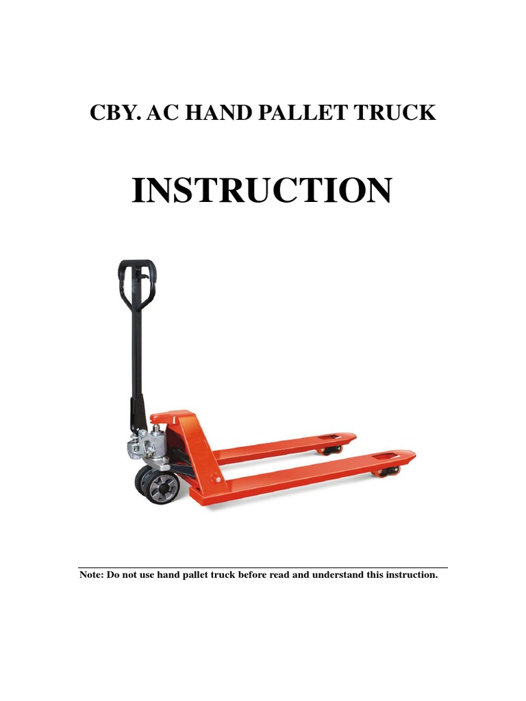 Pallet Trolleys Cby Ac Parts Manual PDF Axle Nut (Hardware)