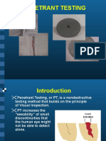 NDT - Penetrant Test