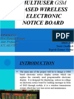 Multiuser Wireless Electronic Notice Board Based On GSM