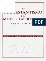 TROELTSCH, E., El Protestantismo y El Mundo Moderno, 2005