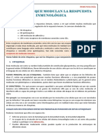 Tema 12. Inmuno. Moléculas Que Modulan La Respuesta Inmunológica