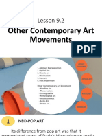 Lesson 9.2 Other Contemporary Art Movements