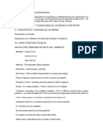 Especifiacione Modulo Prefabricado Termopaneles