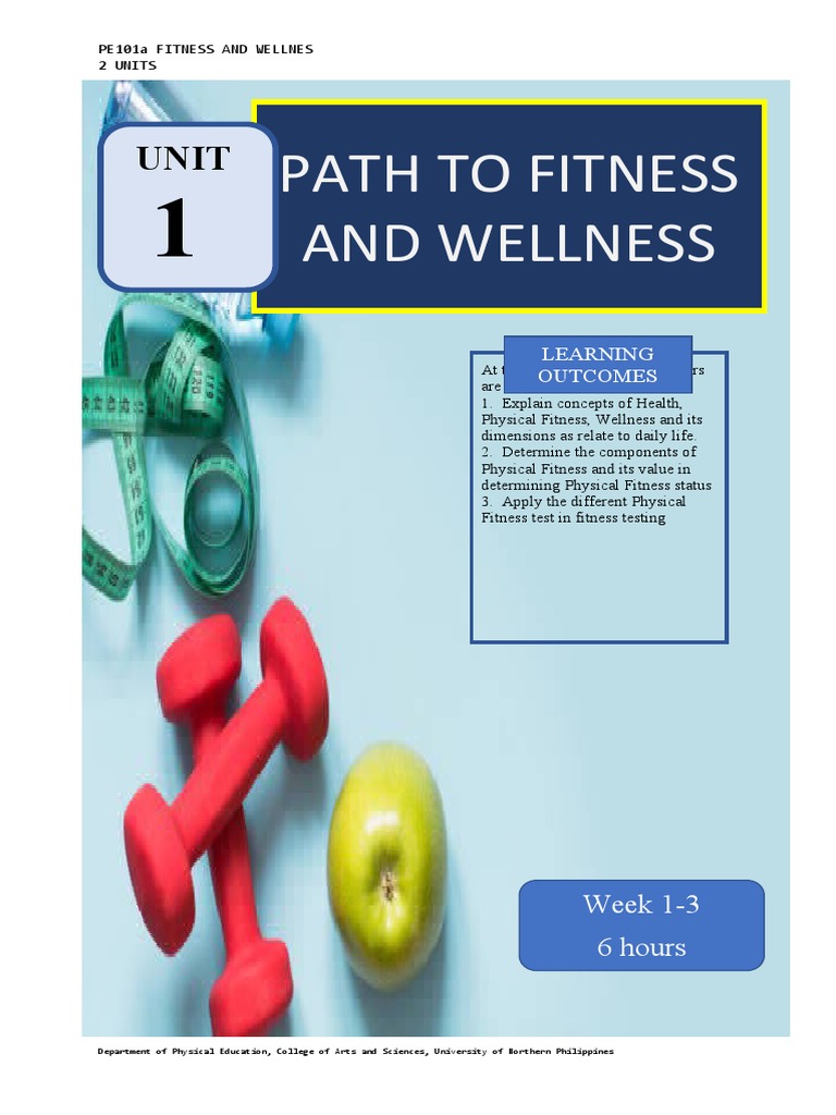 Unit 1 Path To Fitness and Wellness PDF Physical Fitness Endurance