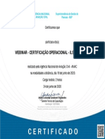 CERTIFICAÇÃO OPERACIONAL - ILS CAT I, II _ III_CERTIFICADO