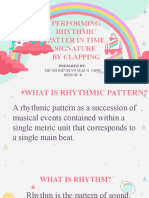 Performing Rhythmic Patter in Time Signature by Clapping: Micah Rievelyn Mae G. Japin BEED LLL-B