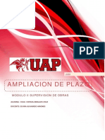 Ampliación plazos obras