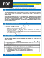 Research in Child and Adolescent Development: Study Guide For Module No. 5