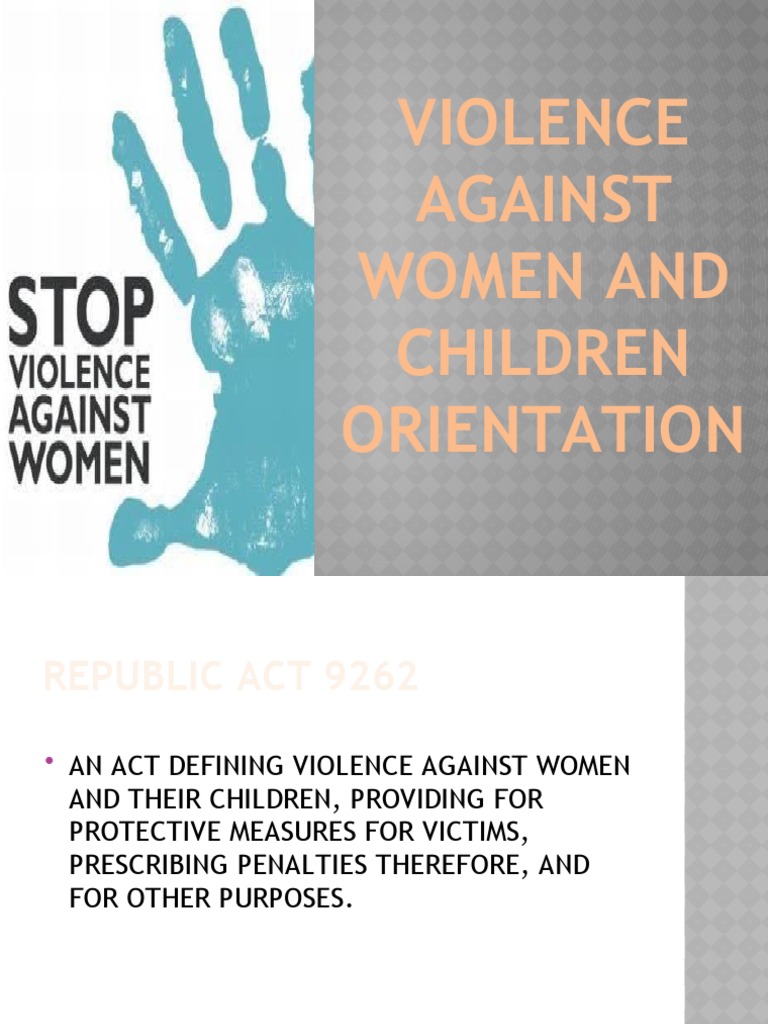 Violence Against Women and Children | PDF | Violence | Restraining Order