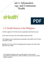M6 C. E-Health Situation in The Philippines