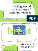Protecting Mental Health in Times of Stressful Situations