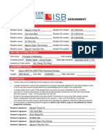 Group Assignment Cover Sheet: Student Details