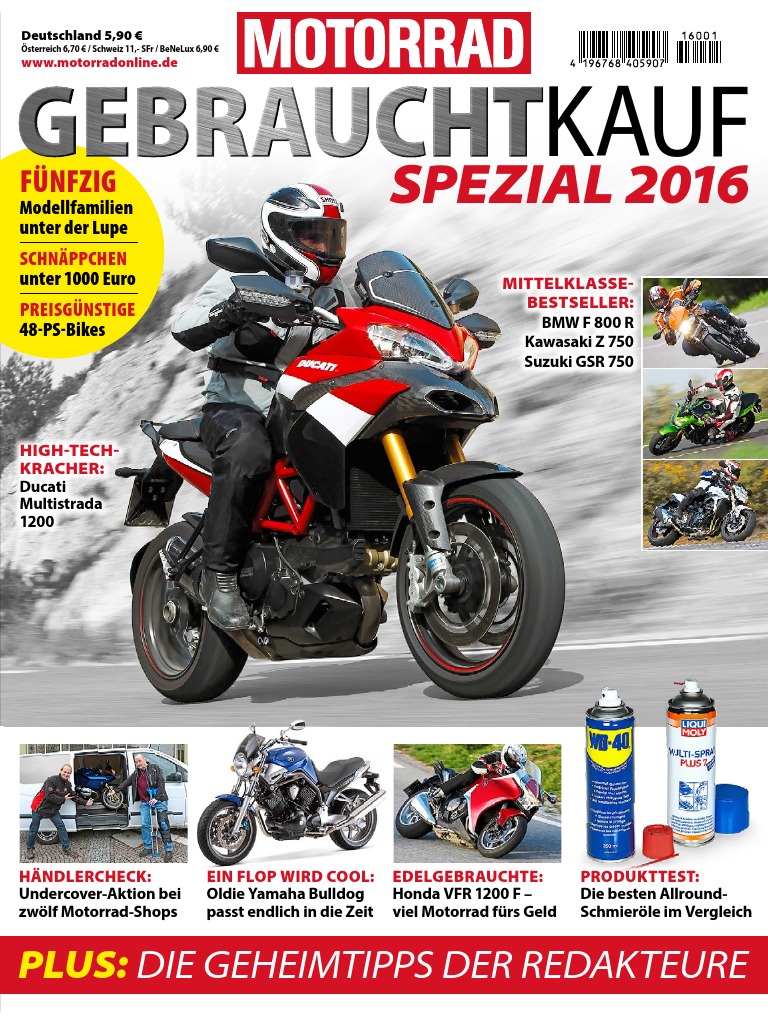 Motorrad Gebrauchtkauf Spezial 2016