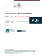 Limb Salvage or Early Amputation: Evidence-Based Clinical Practice Guideline