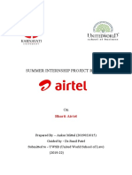 Summer Internship Project Report: Bharti Airtel