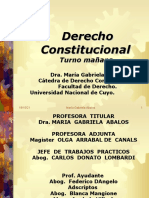 María Gabriela Abalos - 2016 - Clase Introducción - Derecho Constitucional - Programa