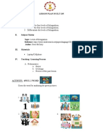 Lesson Plan in Elt 235 I. Objectives:: Topic: Levels of Bilingualism Author: Steve Mccarty