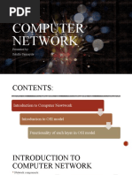 Computer Network: Presented By: Sahithi Sannayila