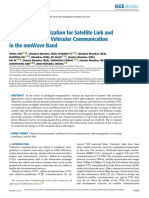 Channel Characterization For Satellite Link and Terrestrial Link of Vehicular Communication in The Mmwave Band