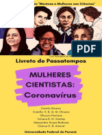Livreto Passatempos - Mulheres Cientistas Coronavírus - Com ISBN