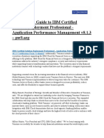 The Ultimate Guide To IBM Certified Solution Deployment Professional - Application Performance Management v8.1.3