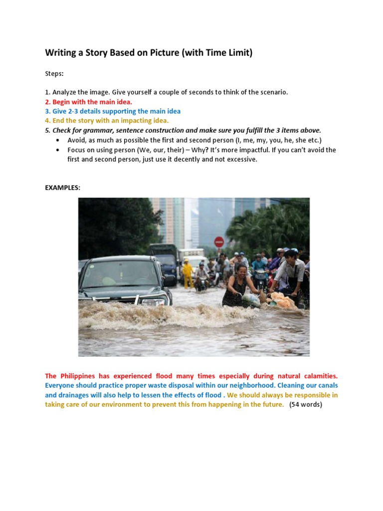 Story Writing from Pictures Guide | PDF | Wellness