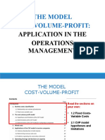 The Model Cost-Volume-Profit:: Application in The Operations Management