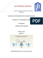 PRACTICA No 2 Termodinamica Del Equilibrio de Fases Romero Pedro Amanda