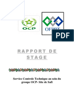 Rapport de stage Controle Technique-Demande d'Achat OCP Safi-محول