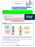 Comunicar propuestas para prevenir desastres