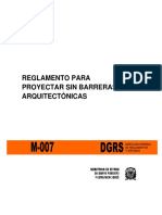 m007 - Reglamento Para Proyectar Sin Barreras Arquitectonicas