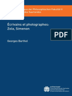 BARTHEL - 2011 - Écrivains Et Photographes Zola, Simenon
