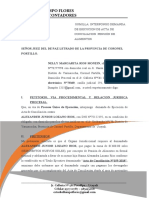 Escrito de Demanda - Ejecución de Alimentos