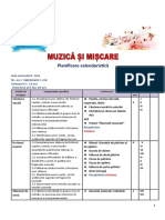 Muzica Planificare Calendaristica