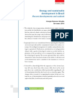 Energy and Sustainable Development in Brazil: Recent Developments and Outlook